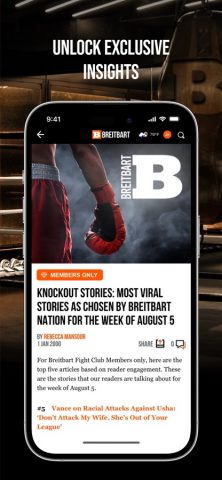 Breitbart для iOS — скриншот 3