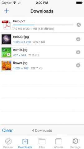 Browser & File Manager для iOS — скриншот 3