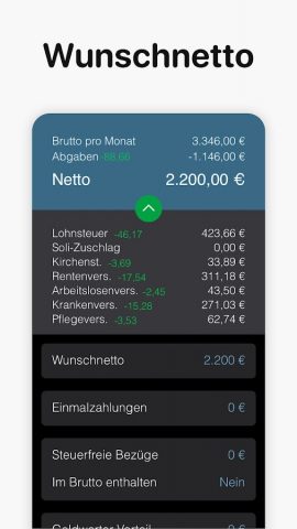 Bruno — Brutto Netto Rechner для Android — скриншот 2
