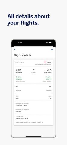 Brussels Airlines для iOS — скриншот 5