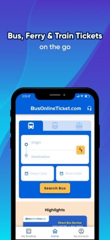 BusOnlineTicket.com для iOS — скриншот 1