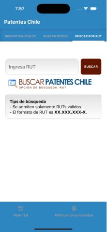 Buscar Patentes Chile для iOS — скриншот 3