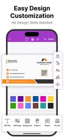 Business Card Maker, Creator для iOS — скриншот 1