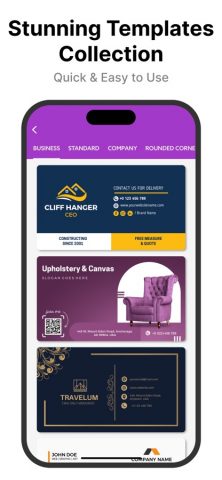 Business Card Maker, Creator для iOS — скриншот 2