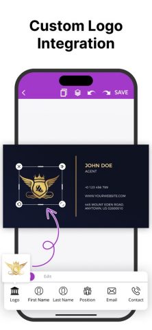 Business Card Maker, Creator для iOS — скриншот 4