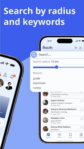 Buzzly: Find nearby people для Android — скриншот 2