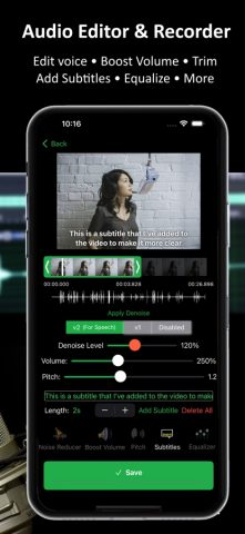 ByeNoise — Video Audio Editor для iOS — скриншот 3