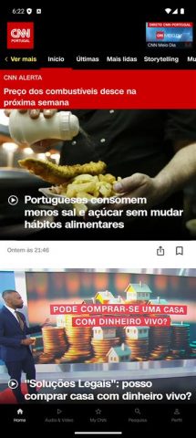 CNN Portugal для Android — скриншот 1