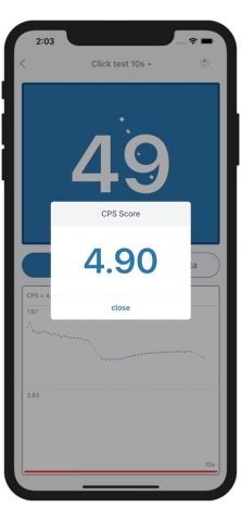 CPS Test — clicks per second — скриншот 2