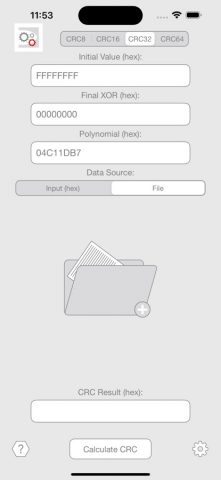 CRC Calculator для iOS — скриншот 2