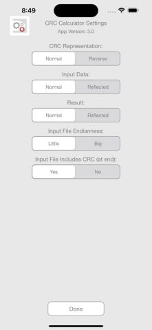 CRC Calculator для iOS — скриншот 3