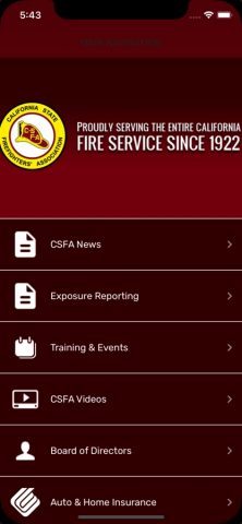 CSFA для iOS — скриншот 1