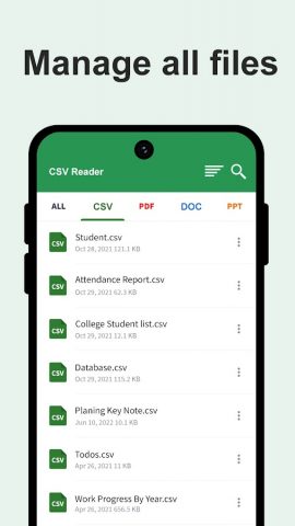 CSV Reader — CSV Viewer для Android — скриншот 4