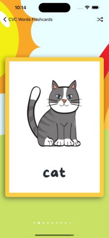 CVC Words Flashcards для iOS — скриншот 3