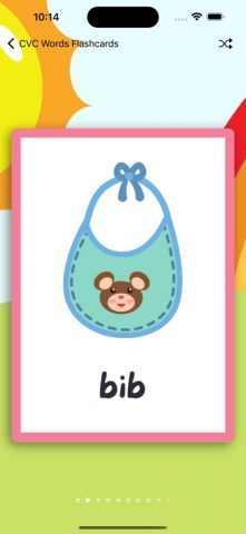 CVC Words Flashcards для iOS — скриншот 5