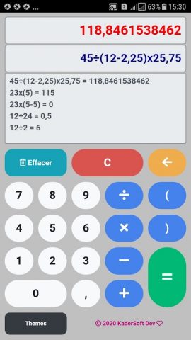Calculatrice для Android — скриншот 2