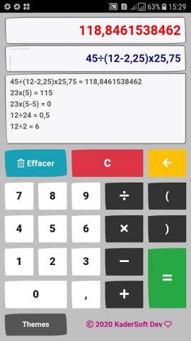 Calculatrice для Android — скриншот 3