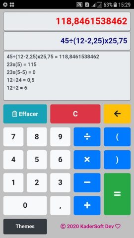 Calculatrice для Android — скриншот 4