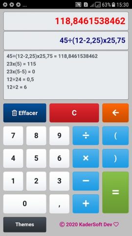Calculatrice для Android — скриншот 5