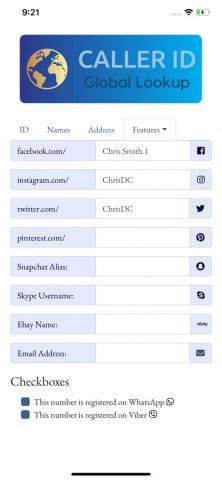 Caller-ID для iOS — скриншот 5