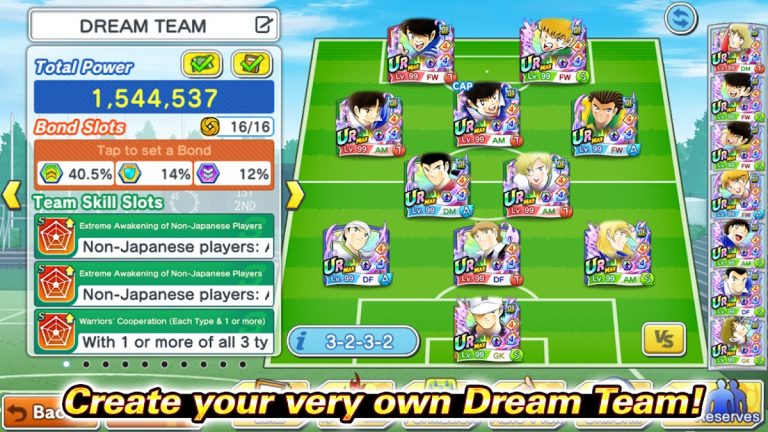 Captain Tsubasa: Dream Team для Android — скриншот 5
