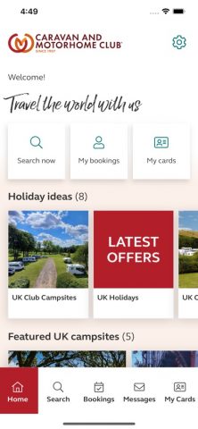 Caravan and Motorhome Club для iOS — скриншот 4