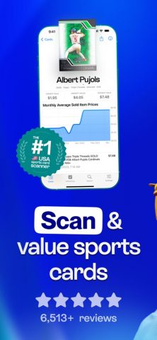 Cardstock: Sports Card Scanner для iOS — скриншот 1