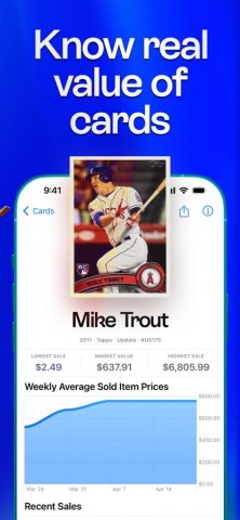 Cardstock: Sports Card Scanner для iOS — скриншот 3