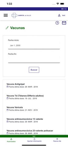 Carpeta de Salud для iOS — скриншот 4