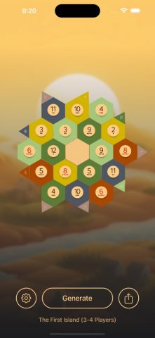 Catanous — Catan Map Generator для iOS — скриншот 1
