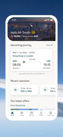 Cathay Pacific для iOS — скриншот 2