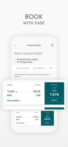 Cathay Pacific для iOS — скриншот 5