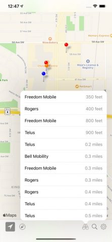 Cell Towers Canada для iOS — скриншот 4