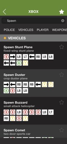 Cheats for GTA V для iOS — скриншот 3
