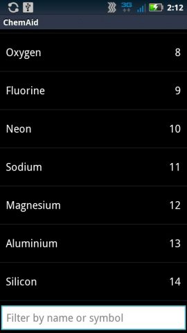 ChemAid Periodic Table для Android — скриншот 1