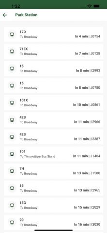Chennai Bus для iOS — скриншот 3
