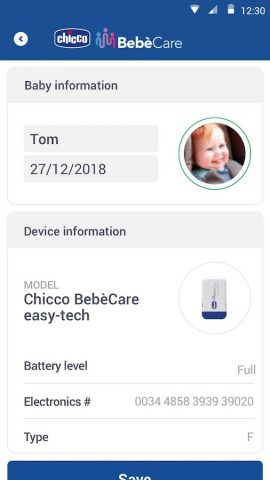Chicco BebèCare для Android — скриншот 3
