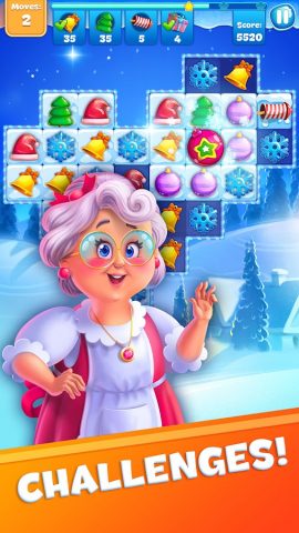 Christmas Sweeper 3 — Match-3 — скриншот 2