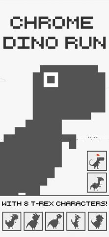 Chrome Dino Run для iOS — скриншот 1