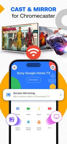 Chromecaster: Get Streaming TV для iOS — скриншот 1