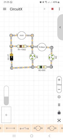 CircuitX: Circuit Simulator для Android — скриншот 1