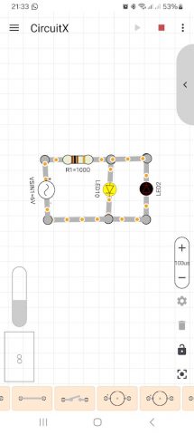 CircuitX: Circuit Simulator для Android — скриншот 3
