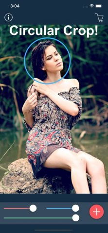 Circular Photo Cropping Tool для iOS — скриншот 1