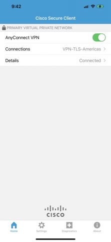 Cisco Secure Client для iOS — скриншот 1