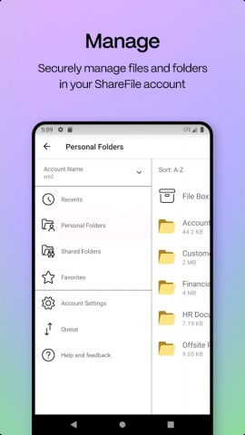 Citrix ShareFile для Android — скриншот 1