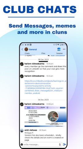 Clubchat: College Club & Event для Android — скриншот 4