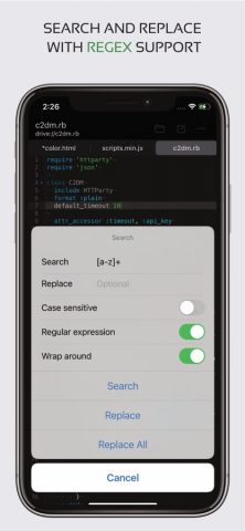 Code Editor — Compiler & IDE для iOS — скриншот 4