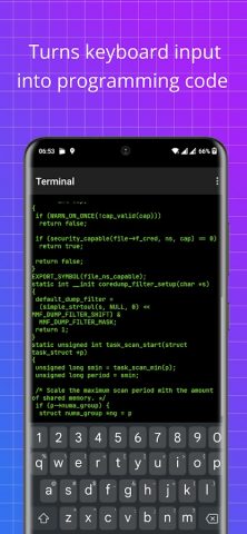 Code Typer — Hacking Simulator для Android — скриншот 3
