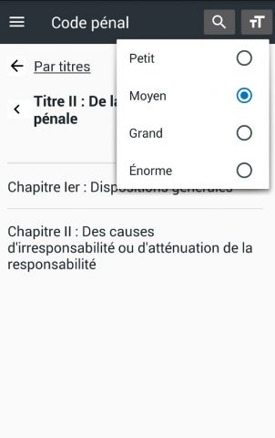 Code pénal des Français 2024 для Android — скриншот 4