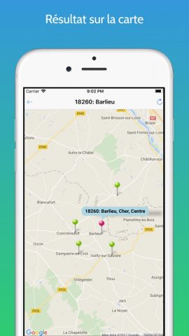 Code postal France для iOS — скриншот 2